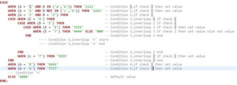 mysql nested case statements.